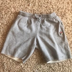Grey Fila sweat shorts